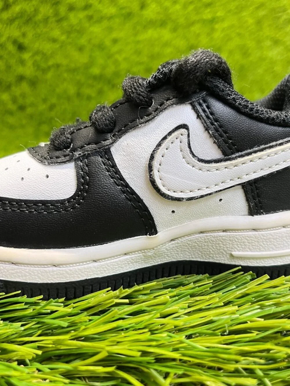 Nike‎ Force 1 '07 Panda Toddler Size 4C White Athletic Leather Shoes Sneakers